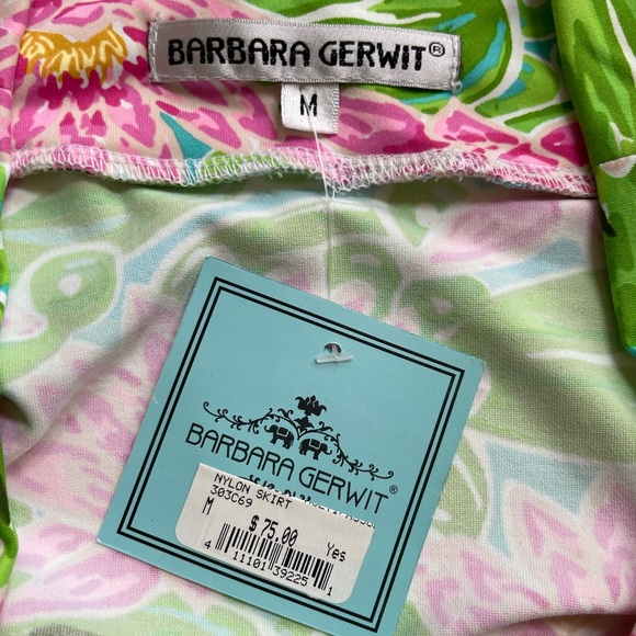 Barbara Gerwit tropical print skirt NWT - Picture 3 of 5
